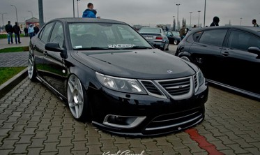 Диффузор переднего бампера Saab 9-3 Turbo X фото