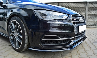 Тюнинг накладка под передний бампер Audi S3 / A3 S-line 8V Hatchback / Sportback фото