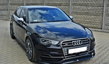 Тюнинг накладка под передний бампер Audi S3 / A3 S-line 8V Hatchback / Sportback фото