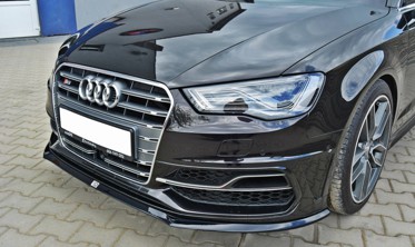 Тюнинг накладка под передний бампер Audi S3 / A3 S-line 8V Hatchback / Sportback фото