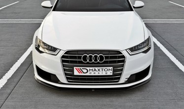 Тюнінговий дифузор переднього бампера Audi A6 C7 Ultra рестайл фото