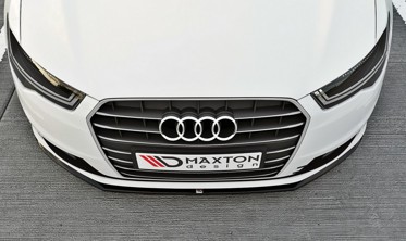 Тюнінговий дифузор переднього бампера Audi A6 C7 Ultra рестайл фото