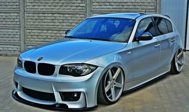 Тюнинговая юбка переднего бампера BMW 1 E87 M-Design фото