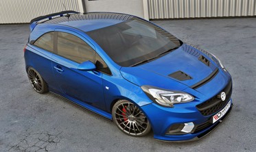 Дифузор переднього бампера Opel Corsa E версія OPC/VXR фото