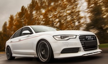 Накладка (юбка) передня Audi A6 C7 стиль ABT фото