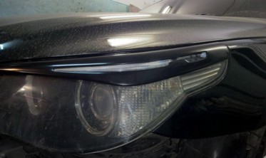 реснички (накладки на фары) BMW E60 вар.2 фото