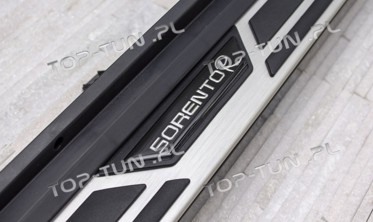 пороги (підніжки бічні) Kia Sorento (2013-2015) фото