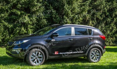 накладки бокового скла Kia Sportage фото