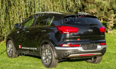 накладки на передний и задний бампер Kia Sportage (ABS-пластик) фото
