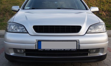 Накладка переднего бампера Opel Astra G стиль OPC фото