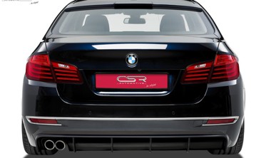 накладка (диффузор) заднего бампера BMW F10/F11 LCI фото