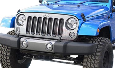 Накладки на решетку радиатора для Jeep Wrangler JK фото