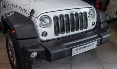 Накладки на решетку радиатора для Jeep Wrangler JK фото