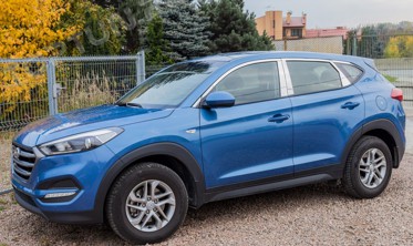 накладки вокруг окон Hyundai Tucson фото