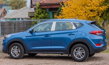 накладки навколо вікон Hyundai Tucson фото