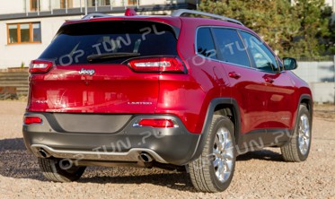 хром накладки задніх ліхтарів Jeep Cherokee фото