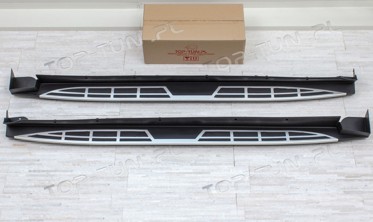 пороги (подножки боковые) Hyundai Santa Fe фото