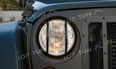 защитные накладки на передние фонари Jeep Wrangler  фото