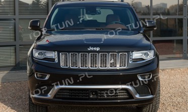 хром накладки на фари Jeep Grand Cherokee фото