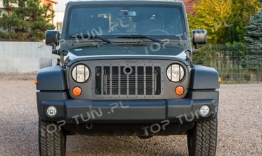 защитные накладки на передние фонари Jeep Wrangler  фото