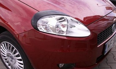 Накладки на передние фары Fiat Grande Punto фото