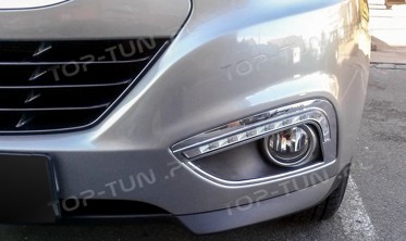 рамки протитуманок передніх з LED вогнями Hyundai ix35 фото