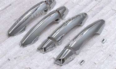 хром накладки на ручки Hyundai Santa Fe фото