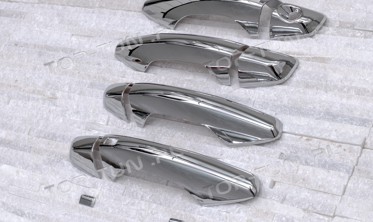 хром накладки на ручки Hyundai Santa Fe фото