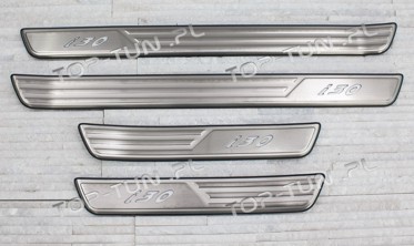 накладки на пороги с LED подсветкой Hyundai I30 фото