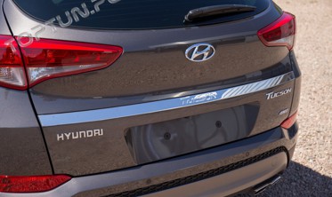 накладка на крышку багажника Hyundai Tucson (нижняя) фото