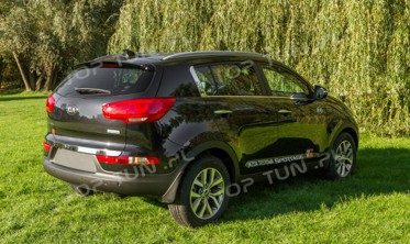хром накладка на кришку багажника Kia Sportage R (нижня) фото