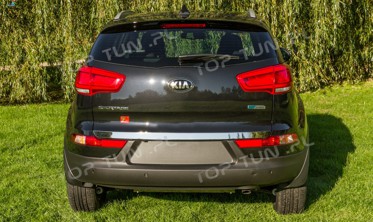 хром накладка на крышку багажника Kia Sportage R (нижняя) фото