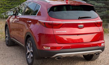 хром накладки на задние фонари Kia Sportage фото