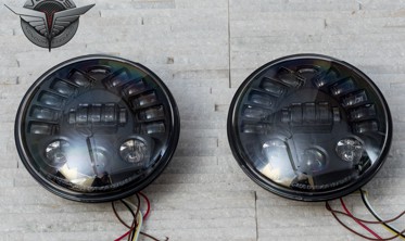 LED фары передние Land Rover Defender 70W фото