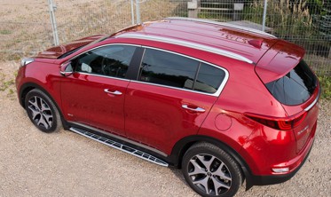 пороги (подножки боковые) Kia Sportage фото