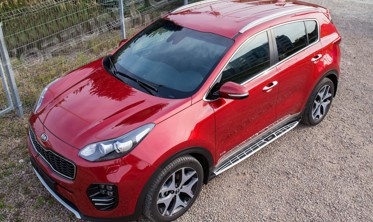 пороги (подножки боковые) Kia Sportage фото