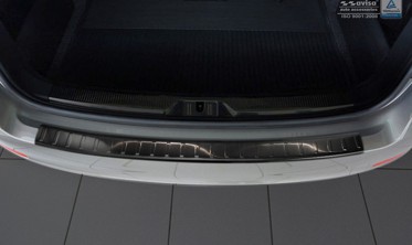 накладка на бампер із загином Skoda Superb II Kombi рестайл фото