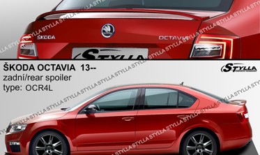 спойлер багажника Skoda Octavia MK3 в стиле RS фото