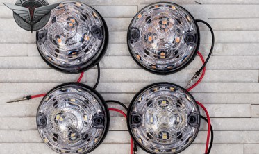 Комплект LED фар передних Land Rover Defender  фото