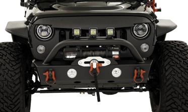 LED фари передні з ходовими вогнями Jeep Wrangler JK halo eyes фото