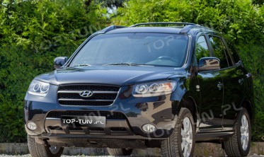 накладка переднего бампера Hyundai Santa Fe фото