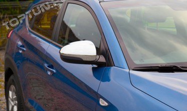 хром накладки на зеркала Hyundai Tucson фото