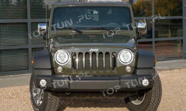 накладки передних фар Jeep Wrangler фото