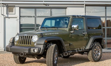 накладки передних фар Jeep Wrangler фото