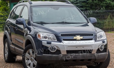 накладка на передній бампер Chevrolet Captiva фото