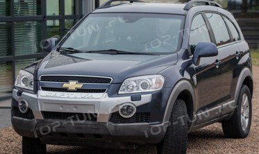 накладка на передній бампер Chevrolet Captiva фото