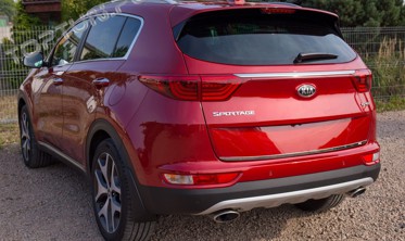 хром накладка на кришку багажника Kia Sportage (нижня) фото