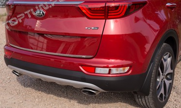 хром накладка на кришку багажника Kia Sportage (нижня) фото