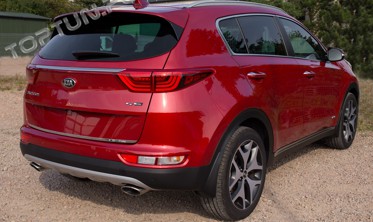 хром накладка на кришку багажника Kia Sportage (нижня) фото