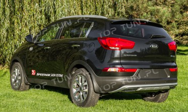 накладки на передній та задній бампер Kia Sportage R фото